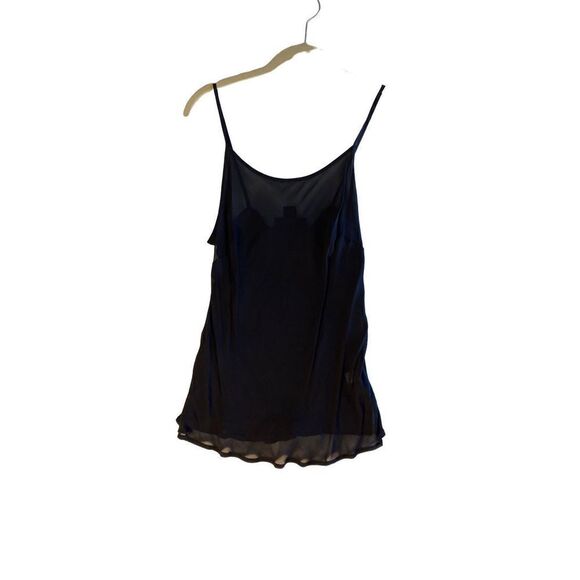 Style&co women’s black, sheer, spaghetti, strap tank top, size 8 - Picture 1 of 3